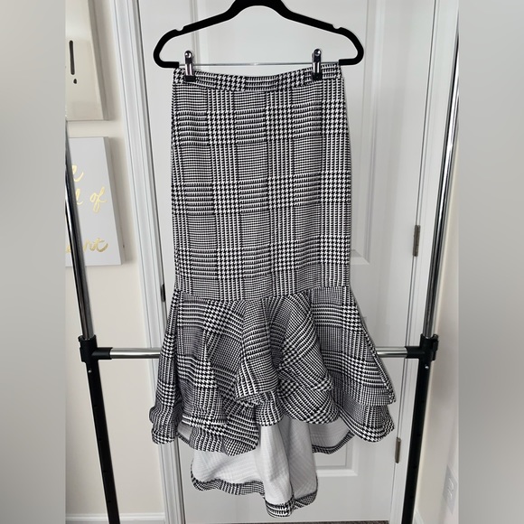 ETA High-Low Houndstooth Mermaid Skirt - Picture 5 of 8
